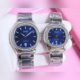 TW伯爵超薄PIAGET POLO系列情侶對表，人稱小鹦鹉螺！(伯爵情侶皮帶款)