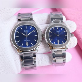 TW伯爵超薄PIAGET POLO系列情侶對表，人稱小鹦鹉螺！(伯爵情侶皮帶款)