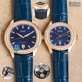 TW伯爵超薄PIAGET POLO系列情侶對表，人稱小鹦鹉螺！(伯爵情侶皮帶款)