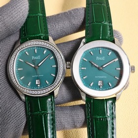 TW伯爵超薄PIAGET POLO系列情侶對表，人稱小鹦鹉螺！(伯爵情侶皮帶款)