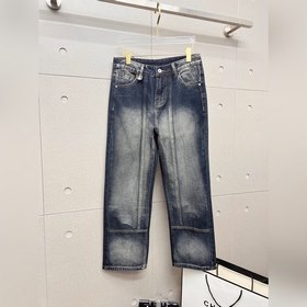 PRADA 普拉達 2026新品潮牌寬松原單男士百搭牛仔褲 奢華品牌原版LOGO