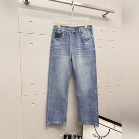 PRADA 普拉達 2026新品潮牌寬松原單男士百搭牛仔褲 奢華品牌原版LOGO