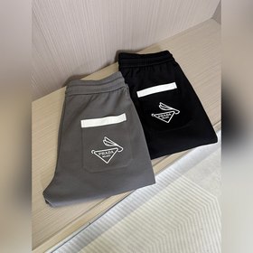 Prada 普拉達25SS早秋新款 男士休閑百搭束腳衛褲休閑褲.客供精紡純棉面料