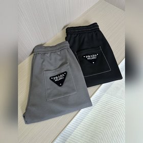 Prada 普拉達25SS早秋新款 男士休閑百搭束腳衛褲休閑褲.客供精紡純棉面料