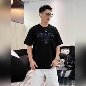 普拉達#PRADA 2026春夏新款首發專櫃最新款短袖圓領T恤 高端訂制 設計