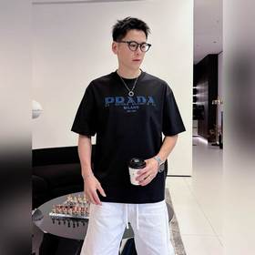 普拉達#PRADA 2026春夏新款首發專櫃最新款短袖圓領T恤 高端訂制 設計前