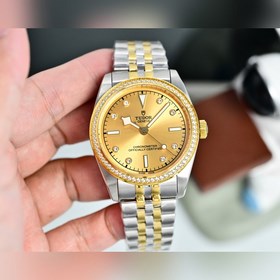 TW新品帝舵碧灣系列施華洛鑽石版本 - 表殼與表圈：41毫米精鋼表殼搭配磨光表