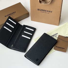 粒面皮革長款錢夾[burberry 巴寶莉]原單出品IT~~ 大面采用進口手掌紋