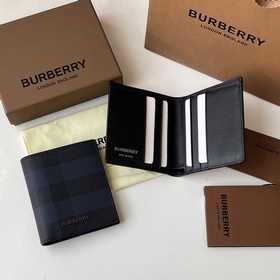 London 格紋短夾錢包 裝飾标志性格紋設計[burberry 巴寶莉]原單出