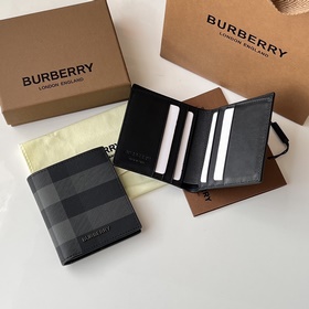 London 格紋短夾錢包 裝飾标志性格紋設計[burberry 巴寶莉]原單出
