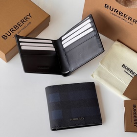 London 格紋短夾錢包 裝飾标志性格紋設計[burberry 巴寶莉]原單出