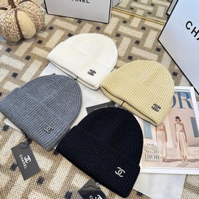 Chanel官網品質香奈兒秋冬網紅時尚博主推薦款毛線帽，小紅書爆款，手感超柔軟舒
