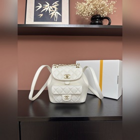 圖片小號 Chanel 22A Duma背包 AS2908#白色進口胎牛皮 獨