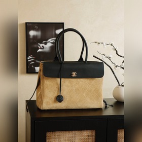 頂級原單 Chanel 2026春夏麂皮波士頓 包 尺寸16*37*29cm 2