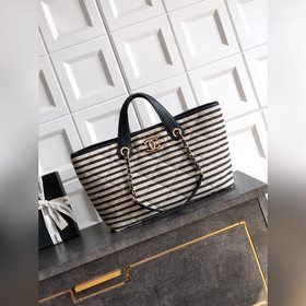 頂級原單 大號尺寸！46 25 13cm 黑色 CHANEL 26C早春度假系
