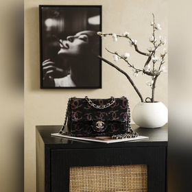 頂級原單 Chanel 23B 手工CF亮片包 尺寸14*21*8cm 23B