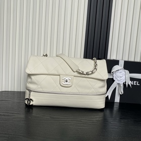 Chanel 中古款Vintage拓層機場包 牛皮質感耐用 底部拉鍊可以随意調整
