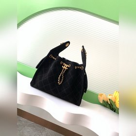 25c磨砂皮嘻哈包 香奈兒 chanel hobo 腋下包 嬉皮腋下包大號 複古