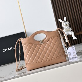 全新到貨!!Zp開發 奶茶杏色 chanel24S手工坊迷你31Bag購物袋黑色