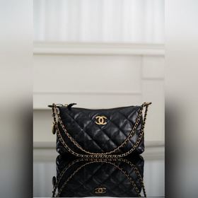 頂級進口原廠皮 所見即所得 Chanel 25s 金币hobo餃子包 小號