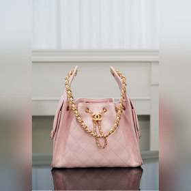 頂級進口原廠皮 所見即所得 Chanel 25s small hobo 抽繩水