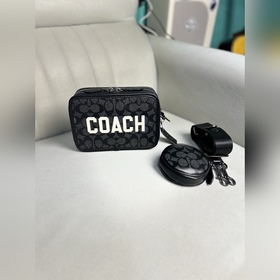 蔻馳最高版本配全套專.櫃包裝 COACH正品開模對版 CP269新款男士相機包