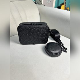 蔻馳最高版本配全套專.櫃包裝 COACH正品開模對版 CP268新款男士相機包