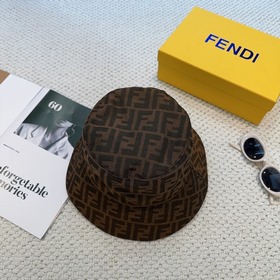 好芬迪FENDI 經典老花漁夫帽 簡約大方 超級無敵好看的帽子