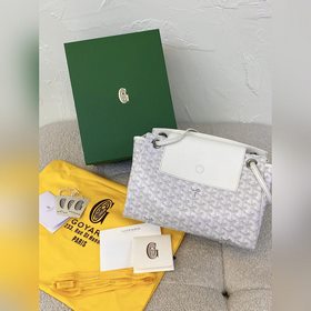白色 goyard rouette托特購物袋 Goyard的三大金剛購物袋中最