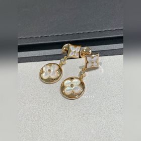 Lv家雙花耳拍~ 白貝母款L1125