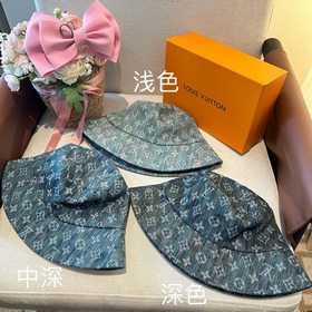 Lv路易威登2026新款可遮陽帽女透氣漁夫帽 度假旅遊拍照時尚搭子
