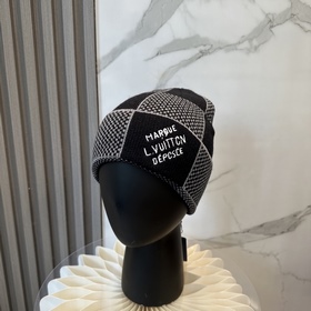 [lv 路易威登]2026新款大牌刺繡針織毛線帽，男女款~時尚簡約#保暖款