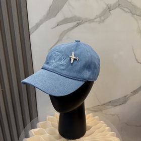 LV路易威登官網同步高版本 新款牛仔棒球帽 火爆技術升級，洗水牛仔風街頭風十足
