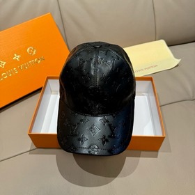 新款出貨！ 配盒子布袋，LV路易威登新款原單棒球帽， 真皮印花，專櫃1：1開模訂