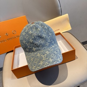 LV路易威登新款原單棒球帽，LV牛仔提花，專櫃1：1開模訂制，原版帆布面料+頭層