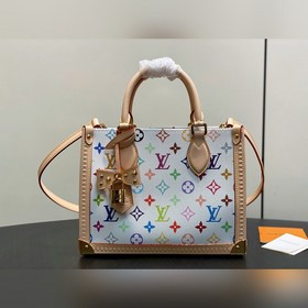 M27580白彩 村上隆小號四方包 OnTheGo 小號手袋 為紀念路易威登 M
