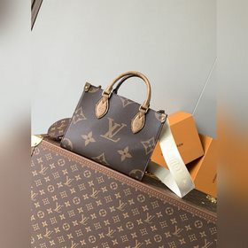 頂級原單，變碼芯片 M46373本款 OnTheGo 小號手袋拼合 Monogr