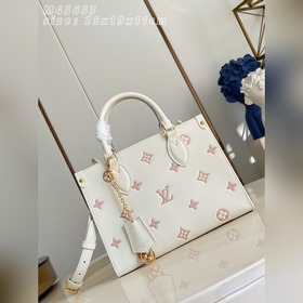 頂級原單[獨家實拍 M45653奶油印粉 ]M28313 本款 OnTheGo