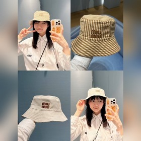 miumiu雙面漁夫帽 一比一開模定制，頭圍57cm男女通用