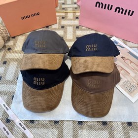 謬謬miumiu 原單 新款棒球帽，正品開模訂制，原版做工細緻質量超贊！