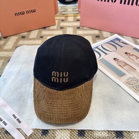 謬謬miumiu 原單 新款棒球帽，正品開模訂制，原版做工細緻質量超贊！