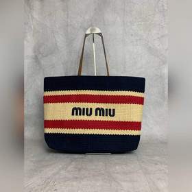 5BG228 深藍 市場唯一對版品質，正面标志性MiuMiu刺繡，棉布裡内，超輕
