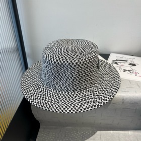 PRADA普拉達新款平頂禮帽，頭圍57cm