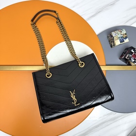 Niki小號購物袋 YSL，聖羅蘭 女士NIKI複古皮革托特包ysl包ysl 黑