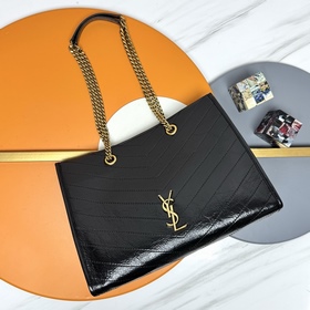 Niki大號購物袋 YSL，聖羅蘭 女士NIKI複古皮革托特包ysl包ysl N