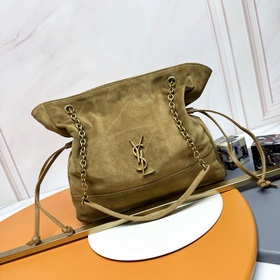 金葉色，古金 YSL 新款小號Jamie 4.3 large pochon羊皮腋