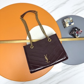 Niki小號購物袋 YSL，聖羅蘭 女士NIKI複古皮革托特包ysl包ysl 黑