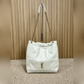 奶白 YSL jamie新款 慵懶松弛感拉滿，精緻的YSL logo 高級的羊皮
