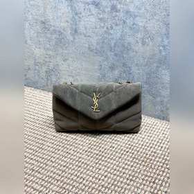 Saint Laurent Paris 磨砂反絨皮 可雙折後單肩 绗縫小羊皮包色