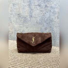 Saint Laurent Paris 磨砂反絨皮 可雙折後單肩 绗縫小羊皮包色
